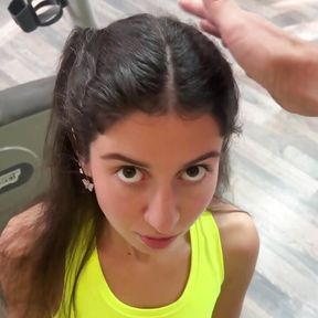 The Trainer Offers New Exercises and Fucks Katty Right in the Gym