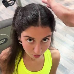 The Trainer Offers New Exercises and Fucks Katty Right in the Gym