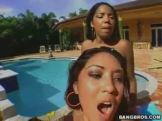 Havana Ginger and Nautica Get Banged and Cummed in the Pool