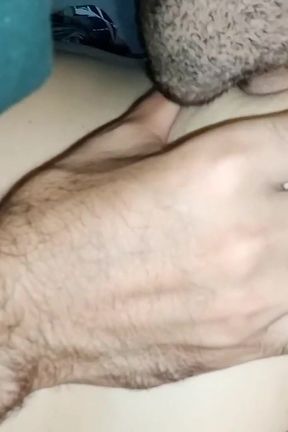 My Husband Sucks on My Big Natural Breasts and Erect Nipples, Putting Different Candies on Them.