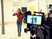 Piper Behind the scenes at the YouTube pop up space!