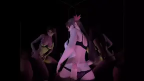 sexy Aziatische stripper schudt grote tieten en wordt hard geneukt door grote lul