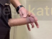ges_katu スーツでオナニー  巨根 そのまま床に大量発射