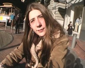 Hairy French teen gets a huge facial after hot fuck