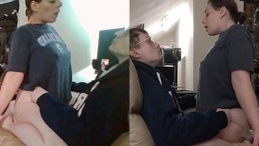 Heather Kane Rides Dick In College Dorm For Creampie Surpise!