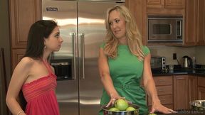 sexy milf brandi love and horny teen trinity st. clair have a sensual lesbian fuck