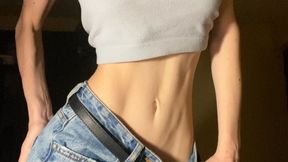 Flat belly with sexy abs