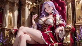The Purple Queen! Lazy Coronation on the Golden Throne, Red & White Haute Couture Is Insane!