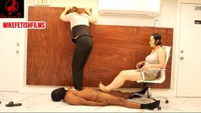 MASSAGE PARLOR DOUBLE TRAMPLING FOOTJOB 4 PART 2