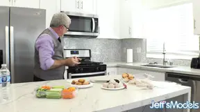 Curvy mature blonde seduces real estate agent