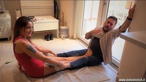 Lady Maat mena Steve - Lady Maat beats Steve (FEMDOM)