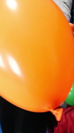 I Inflate the Balloons with the Pump and Then Pop Them Ita