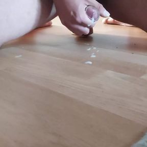 Dildo fuck and handjob