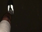 I'm a DIRTY PIG ** PISSING on my HAND Outdoors **