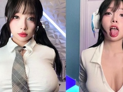 Busty Asian Teen - Big ass solo cosplay with toys