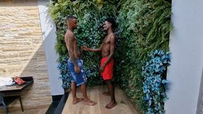 TWO EXTREMELY HOT MEN KISSING IN THE BACKYARD - BY NATHAN COLLINS AND PAUL MARKS - CLIP FULL