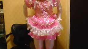 Crazy cosplay dance with electric vibe and panties