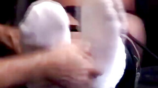 Randys Huge Shaft Teases Toe Play - Foot Fetish MILF Sole Licking