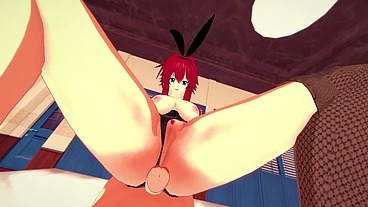 rias gremory sexy rabbit costume pov - DXD - part 1