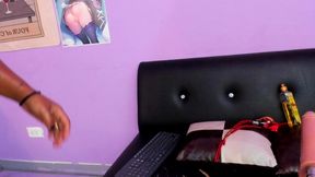 Black Latina Fucks Her Pussy with Her Fuck Machine