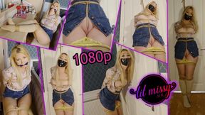 Cute Blonde Endures Tight Crotchrope And Bamboo Clamps 1080p