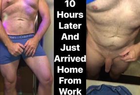 Big Thick Uncut Bear Gets His Cum Filled Boxers Loaded Twice All Day Long