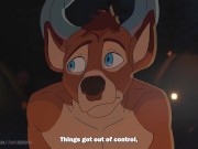A Deer and a Lion Kissing... Then Getting Hot - Gay Furry Animation - Preview