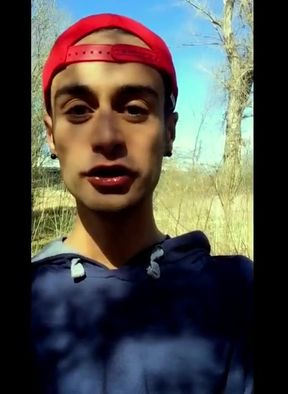 Sucks Straight Old Cock,swallows Old Cum and Jerks off Outdoor