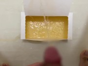 the morning yellow pee bukkake on the box