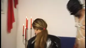 German dominatrix bangs to bondage