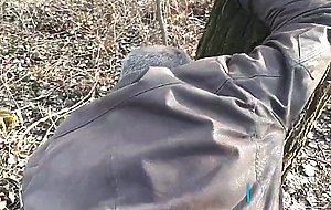 Quick fuck in the forest with random grandpa