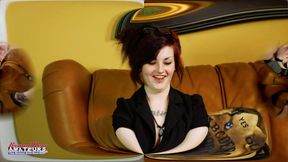 Sexy Inked Brunette Marcie Plays With Toys!