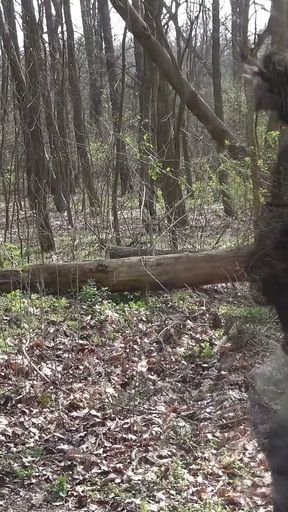 Elisa 18 &amp; Bella X - Outdoor Blowjob, Masturbating and Peeing in the Woods
