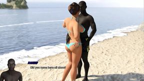 Hotwife Ashley: Cuckold And His Wife In Bikini On The Beach