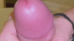 Close up handjob and big cumshot