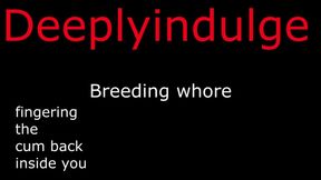 Deep Breeding & Cum Fingering - Raw Audio Erotica
