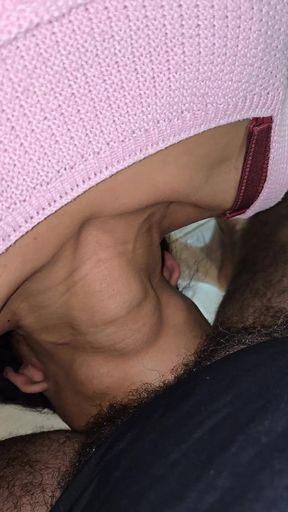 Fucking My Slave's Mouth Upside Down Non-stop Until I Cum Inside Her Stuffed Throat.