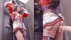 League of Legend Ahri cosplayer Tied up, hentai japanese shemale cosplay 12