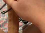 Whoops this teen slut made a mess