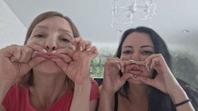 LIP STRETCHING AND BIG FISH LIPS TOGETHER cc