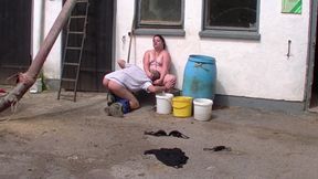 German BBW - outdoor sex