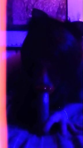Gurl Throating Huge Dildo