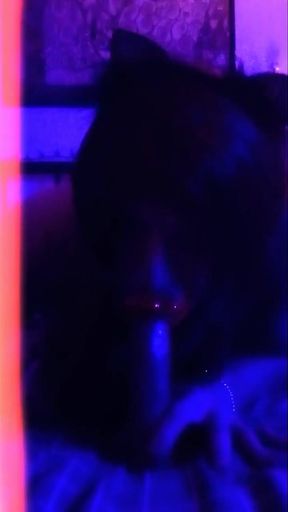 Gurl Throating Huge Dildo