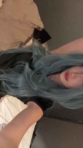 Graceful phony fowl GF rides cock