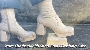 Worn CHARLES&KEITH Ankle Boots Crushing Cake