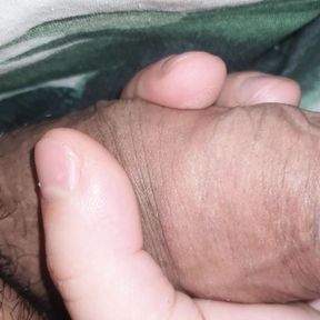 Step mom amazing handjob under blanket make step son dick harder