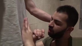 Latino stud sucking cock before bareback and cum in mouth