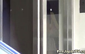 Japanese girls pissing leave pee panties