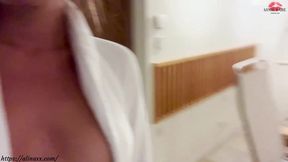 Hotel Spa public masturbation, almost caught (SAUNA+RISKY)
