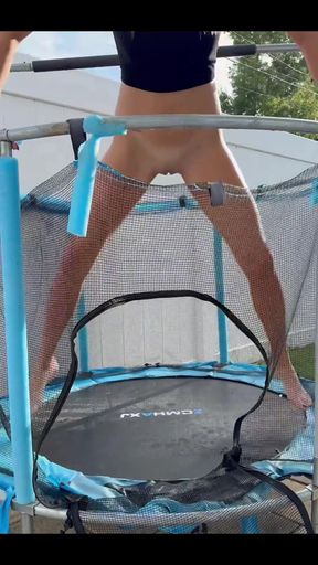 Peeing While Jumping on the Trampoline